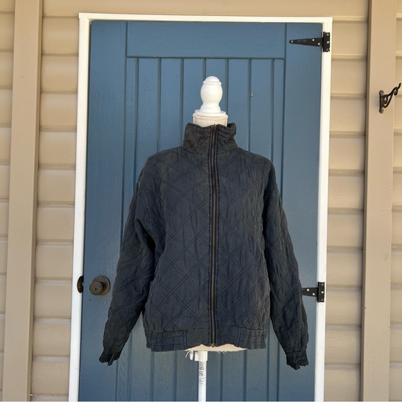 Vintage Reversible, Bomber Jacket 100% Silk 90's Abstract Print Men Size Medium - Picture 4 of 8